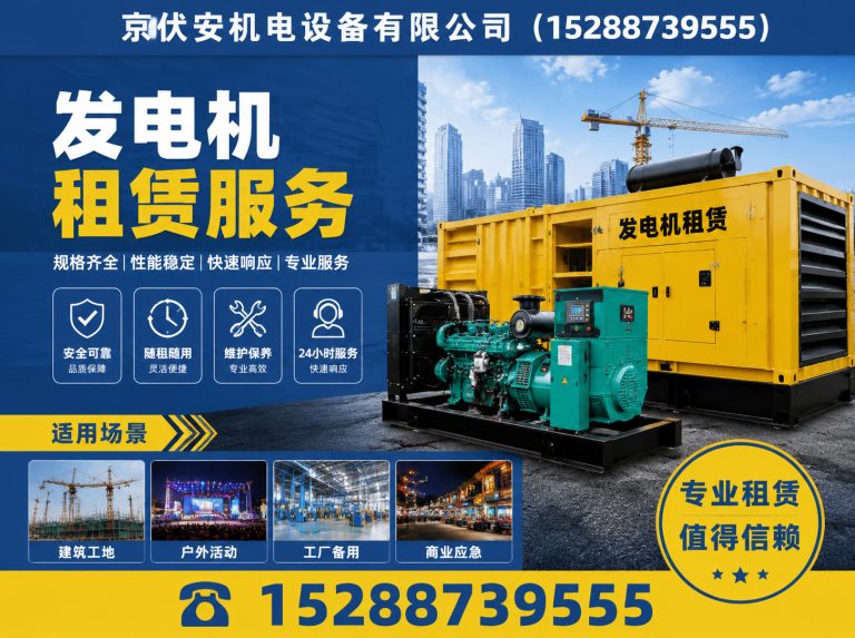 抚州发电机租赁展示图